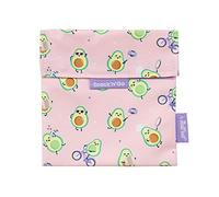 Roll'eat ® - Snack'n'Go Mr. Wonderful Sac à goûter réutilisable et écologique sans BPA, Avocado