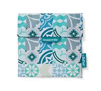 Roll'eat ® - Snack'n'Go Patchwork | Sac à Collation et à Sandwich Réutilisable et Ecologique sans BPA, Vert