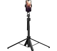 Trépied Suivi Automatique, Rollei Easy Creator Quadpod Support Téléphone Suivis Visage Perche Selfie Extensible 38~163cm avec Télécommande Compatible pour iPhone/Android Vidéo Youtube Tiktok et Vlog