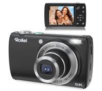 Rollei Appareil Photo Numérique 64MP 5K Powerflex Compact Zoom Optique 5X | Caméra Photo avec Double Objectif pour Selfie Digital Camera avec Écran Tactile 2,8" Appareil Photo Portable pour Vlog Noir