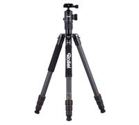 Rollei Trépied carbone C5i – Rotule panoramique, pointes intégrées, compatible ARCA‑SWISS, 8 kg, Noir