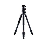 Rollei C5I MAKRO Pro I Trépied en Carbone I Noir I Tête sphérique 3D I Monopode I Support pour Smartphone I Plaque de dégagement Rapide I Colonne Centrale rotative à 90°