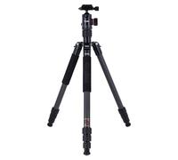 Rollei C6i Trepied Appareil Photo Noir, 172cm Trépied de Voyage en Carbone Portable avec Tête Sphérique 360° Trépied Caméra pour Sony Canon Nikon DSLR Trépied Smartphone avec Téléphone Support