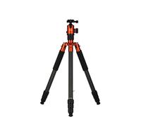 Rollei C6i Trepied Appareil Photo Orange, 172cm Trépied de Voyage en Carbone Portable avec Tête Sphérique 360° Tripod Caméra Arca Swiss DSLR Trépied Smartphone avec Téléphone Support