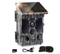 Rollei Camera Chasse Solaire, Caméra de Chasse 4K 48MP Connectée Telephone avec Détecteur de Mouvement & Batterie 5200mAh 0,3s Night Vision Camera Animaux avec Carte Sim 32Go IP66, Caméra-Chasse-4K