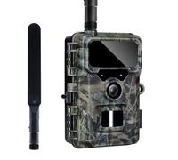 Rollei Camera de Chasse 4G 4K avec Carte Sim/Carte SD 32Go/App Mobile | Caméra Chasse Connectée Smartphone avec Détecteur de Mouvement Infrarouge Vision Nocturne Animaux Camera avec Batterie IP66