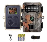 Rollei Caméra de Chasse HD-30, 48MP 4K Camera Vision Nocturne avec Détecteur de Mouvement et Batterie Rechargeable Écran IPS 2'' IP54 Camera Chasse Infrarouge Temps de Déclenchement de 0,4S