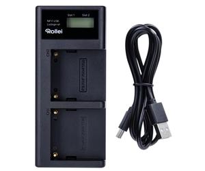 Rollei Chargeur de Batterie pour Batteries NP-F
