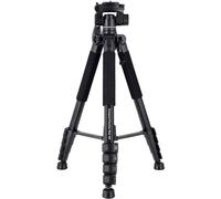 Rollei Compact Traveler Star S4 Stativ, 188cm léger et portable trépied pour appareil photo en aluminium avec rotule amovible dede 3 voies pour appareil photo DSLR et téléphone trépied avec support té