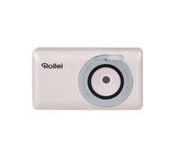 Rollei Compactline Pocket Pink - Appareil photo numérique de poche de 50 MP, zoom numérique de 16x, qualité vidéo de 2.7 K, compact et léger pour les voyages, design simple d'utilisation.