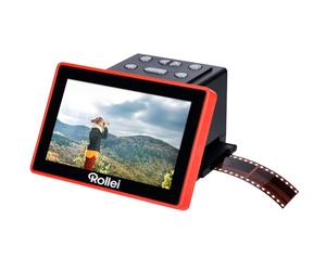 Rollei DF S 1300SE Scanner Diapositives et Négatifs | avec Écran LCD 5 Pouces, Visionneuse et Numériser des Diapo pour 135/110/126 mm/Super8 Film & Slide