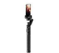 Rollei Stabilisateur smartphone Gimbal trépied – Suivi visage, 360°, perche 45–156 cm, télécommande