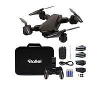 Rollei Fly 60 Combo Drone WiFi Live Image Transmission, Gyroscope 6 Axes, Longue Durée de Vol, Contrôle de l'Application et Télécommande Inclus