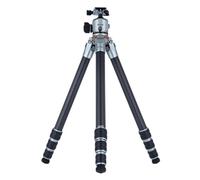 Rollei Lion Rock Pro Trépied en Carbone avec tête de trépied - Ultra léger, capacité de Charge élevée 20 kg, Hauteur réglable jusqu'à 147,5 cm, Compact Une Fois replié, Pointes interchangeables pour