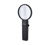 Rollei Loupe avec Lumière LED à Main et Pied Loupe de Lecture 2X et 4,5X | Loupes Grossissantes Éclairantes avec 2 LED pour Personnes âgées et Enfants Lecture Observation Bijoux Travaux Manuels