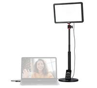 Rollei Lumis Key-Light, lumière vidéo LED avec trépied de Table et télécommande sur Le câble. Grande Lampe de Bureau Bicolore avec 192 LED à intensité Variable (96 Blanc Chaud + 96 Blanc Froid)