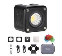 Rollei Lumis Solo 2 Lumiere Photo Cube Photo Macro | Portable 70g, 5500K 8 Filtres de Couleur, Accessoires Magnétiques, Batterie Rechargeable Intégrée