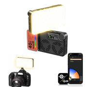 Rollei LUX Compact 40W Lumiere Video, Panneau LED Apparreil Photo Portable avec Batterie Intégrée Chargement Type C Eclairage pour Vidéos Contrôle de App Candela, Lumiere-Photo-Eclairage-Video-Camera