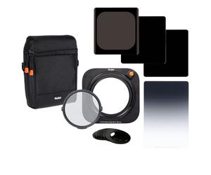 Rollei Master-Set MK 3. Porte-Filtre rectangulaire avec Filtre CPL magnétique, bagues d'adaptation de 52 à 82 mm, Soft GND8, ND8, ND64, ND1000