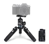 Rollei Trépied Compact Traveler Mini M-1 – Aluminium 49 cm, rotule Arca‑Swiss – Noir