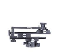 Rollei Panoramic Head 200 Mark II - Tête de trépied pour prises de vue panoramiques multilignes, Charge admissible 3 kg, Compatible ARCA SWISS - Noir