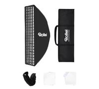 Rollei Quick Fold Striplight Softbox 25x100cm avec Diffuseur/Grille/Sac