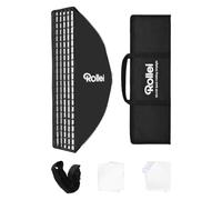 Rollei Quick Fold Striplight Softbox 30x120cm avec Diffuseur/Grille/Sac