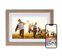 Cadre Photo Numérique Rollei Smart Frame WiFi 1010 10,1 Frameo Cadres Photo Numerique Connecté 1280x800 IPS Écran Tactile 32Go pour Partager Photos et Vidéos Bois de Chêne Cadre-Photos-Numérique-Frame