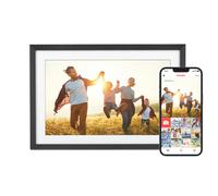 Cadre Photo Numérique, Rollei Smart Frame WiFi 107 10,1 Pouces 1280x800 IPS Écran Tactile Mémoire Intégrée 32Go Partage Photos et Vidéos Via Frameo pour Cadeaux Noir Cadre-Photo-Numérique-WiFi-Frameo