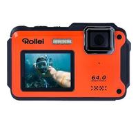 Rollei Appareil photo compact Sportsline 64 Selfie Orange et Noir E