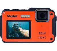 Rollei Appareil photo compact Sportsline 64 Selfie Orange et Noir E