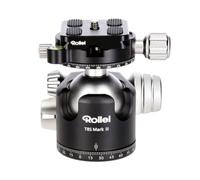 Rollei T8S Markt II Trépied professionnel pour appareil photo à 360° avec friction, capacité de charge 22 kg, graduation pour prises de vue panoramiques et 2 niveaux à bulle. Avec plaque de dégagement