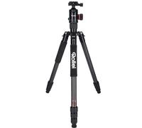 Rollei C6i Trepied Appareil Photo Noir, 172cm Trépied de Voyage en Carbone Portable avec Tête Sphérique 360° Trépied Caméra pour Sony Canon Nikon DSLR Trepied Smartphone avec Téléphone Support