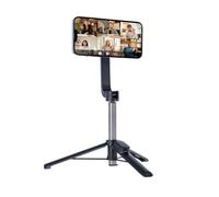 Rollei Trépied magnétique pour Smartphone : Mini trépied Pratique avec connecteur MagSafe®* et déclencheur à Distance. Utilisation Polyvalente comme trépied ou Perche à Selfie. Support inclinable
