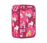Roller 2 compartiments trousse rose MILAN