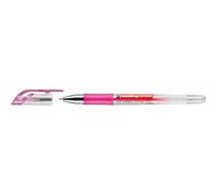 Roller à encre gel - EDDING - 2185 - Rose - Pointe 0 7 mm fine - Grip caoutchouc antidérapant