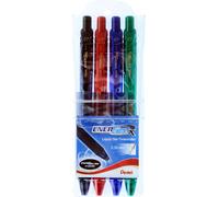 Roller à encre gel liquide Pentel EnerGel-X BL107 Etui de 4 pièces