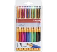 Roller à encre - STABILO pointVisco - pack de 10 - avec 10 couleurs différentes
