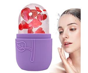 Roller à glace pour le visage - Outil de beauté froide en silicone, masseur à froid | Dispositif de thérapie de raffermissement de la douleur, outils de soins de la peau - Traite