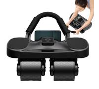 Roller AB pour roue abdominale Traineur d'entraînement calme | Support du coude AB Roller avec fonction de comptage pour femmes Men Barry Sports Appartement Garage Garage Voyage