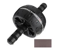 ROLLER AB Wheel - Support de genou rembourré d'entraînement de base compacte, d'implication abdominale professionnelle | Équipement de résistance sans glissement, accessoire de fitness