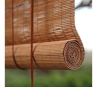 Roller blind Stores à Enroulement en Bambou,Rideau Occultant en Bambou Extérieur/Intérieur,Stores Venitien Bois,Rétro/Respirant/écologique/Naturel,pour Fenêtres,Jardins,Belvédères (90x120cm/36X47in)