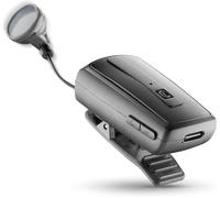 Roller Clip Headset Écouteurs Oreillette Bluetooth Rétractable Avec Clip - Autonomie 7H - Recharge 1,5H - Connexion À 2 Téléphones Mobiles - Noir