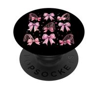 Roller Coaster Amusement Park Fille Coquette Now Pink Mom PopSockets PopGrip Adhésif