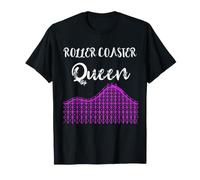 Roller Coaster Queen Roulette Reine Parc d'attractions Kirmes T-Shirt