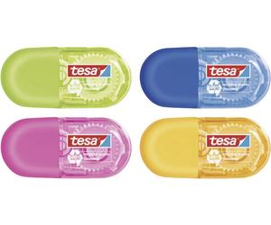 Roller correcteur ecoLogo® tesa 59816-00000-00 bleu, rose, vert, orange (L x l) 6 m x 5 mm