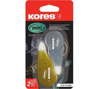 Roller correcteur jetable Kores "Mini Metallic Style" 2 pièces
