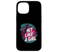 Roller Derby Hit Like A Girl Empowering Skater Design Coque pour iPhone 15