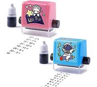 Roller Digital Teaching Stamp, 1 à 100 feuilles d'enseignement de mathématiques, réutilisables et pour soustraction, pour enseignants, école à domicile, école primaire (2 pièces)