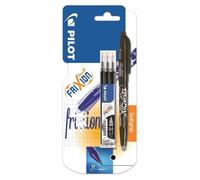 Pilot Pen Roller effaçable FriXion Ball 0,7 Noir + set de 3 recharges Pointe moyenne